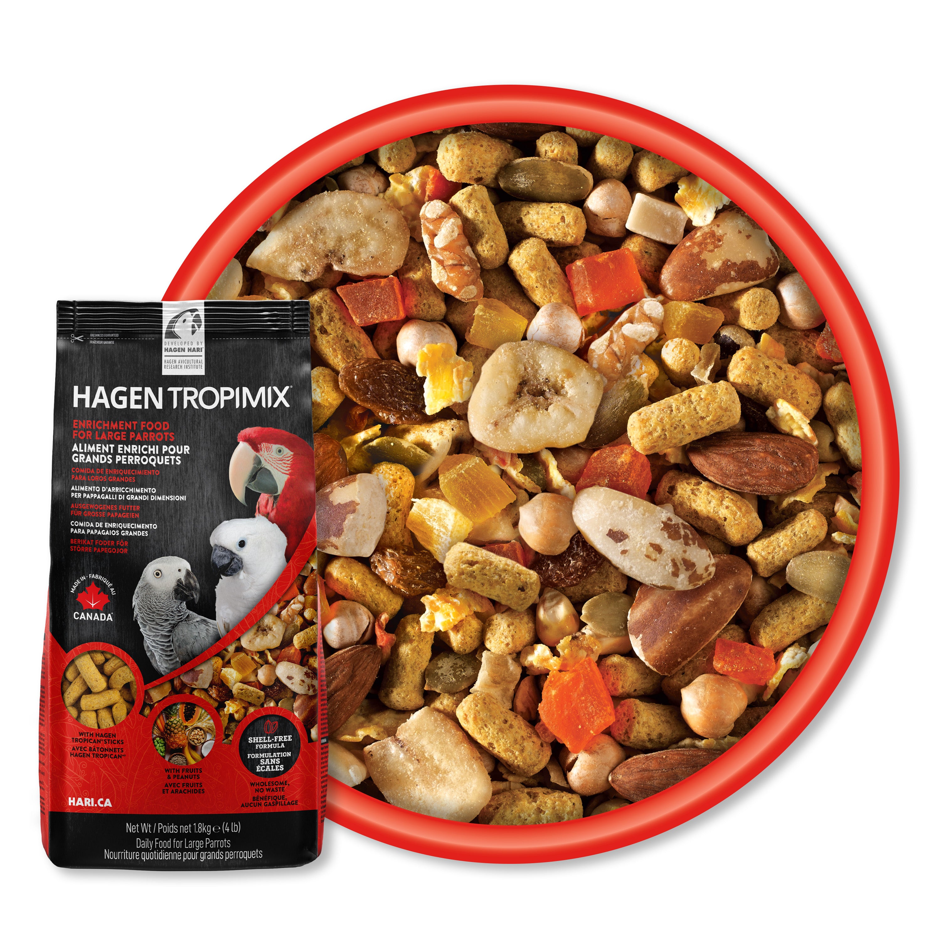 Tropimix Food for Large Parrots 9.07kg