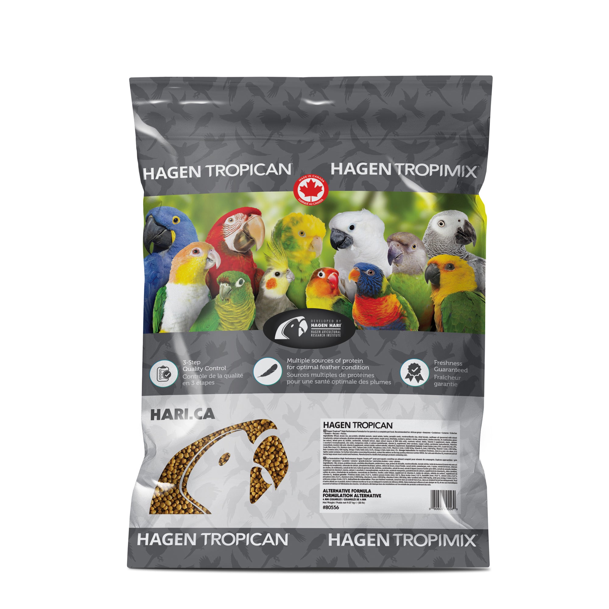 Alternative Formula - 4 mm Granules for Parrots 9.07kg